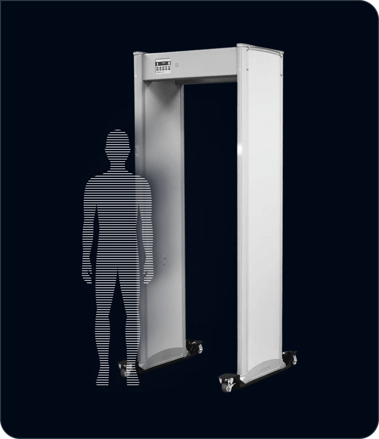 Graphic of a silhouette next to a full security scan